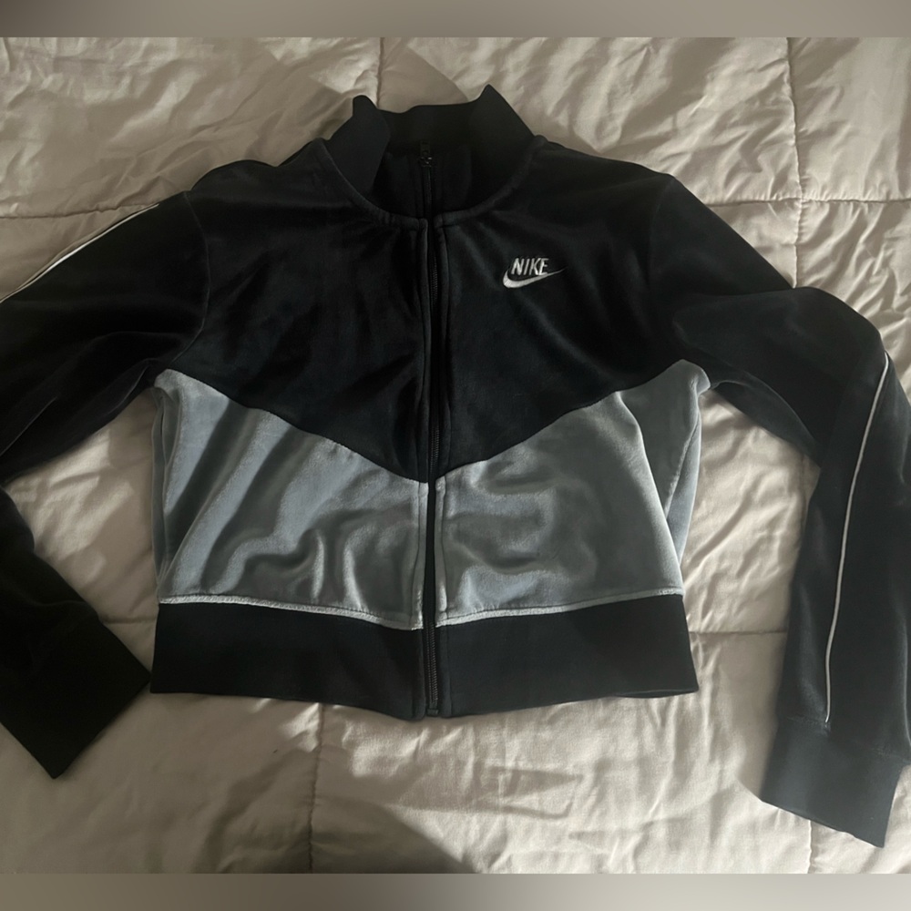 Nike Navy Blue and Gray Jacket/ Sweater